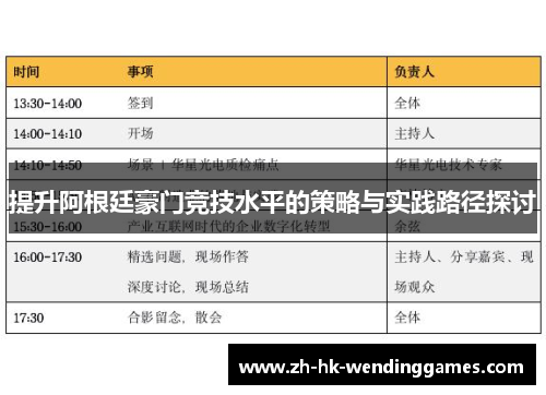 提升阿根廷豪门竞技水平的策略与实践路径探讨